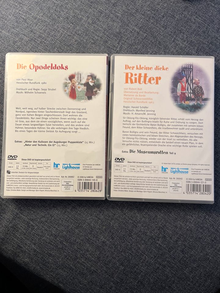 Augsburger Puppenkiste, Opodelkos, Der kleine dicke Ritter, DVD in Freising