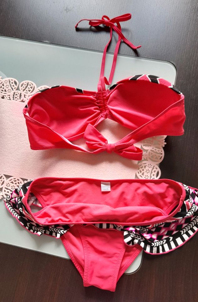 Bikini Pink gemustert Gr. L in Kamen