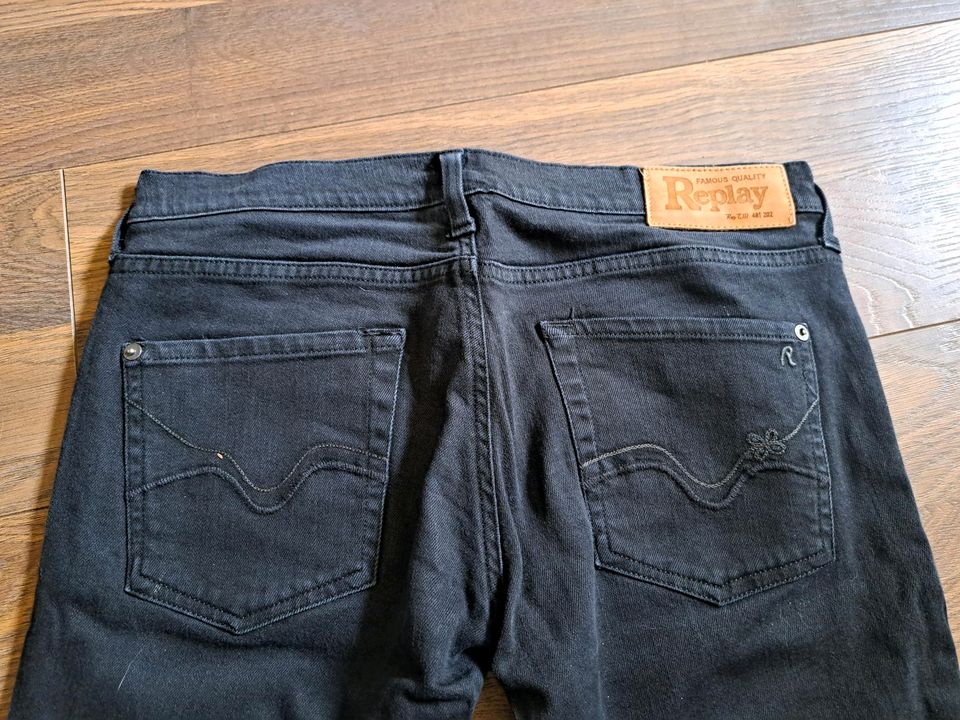 Replay Damen Jeans W30 L32 schwarz in Overath