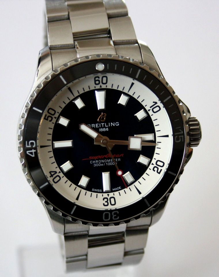 Breitling Superocean Automatic 42 Edelstahl Schwarz 2022 FULLSET in Oberderdingen