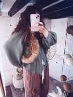 Boho Strickweste Desigual Kunstfell M braun Neu Niedersachsen - Freren Vorschau