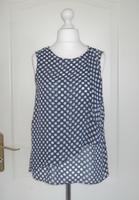 Chiffon Bluse Top Tunika Hängerchen blau weiß Dots Orsay 40 42 Hessen - Großenlüder Vorschau