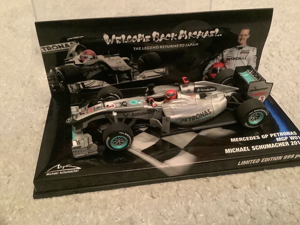 Michael Schumacher Collection Mercedes w01 back Michael Japan in Mittenwald