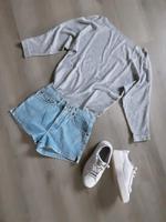 Pullover Shirt Gr M 38 grau Reserved Perlen Hamburg - Hamburg-Nord Vorschau