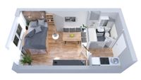 Klein, aber Ohoo! Intelligente Aufteilung 1-Zimmer-Apartment Zu verkaufen in Uni-Stadt-Regensburg Bayern - Regensburg Vorschau