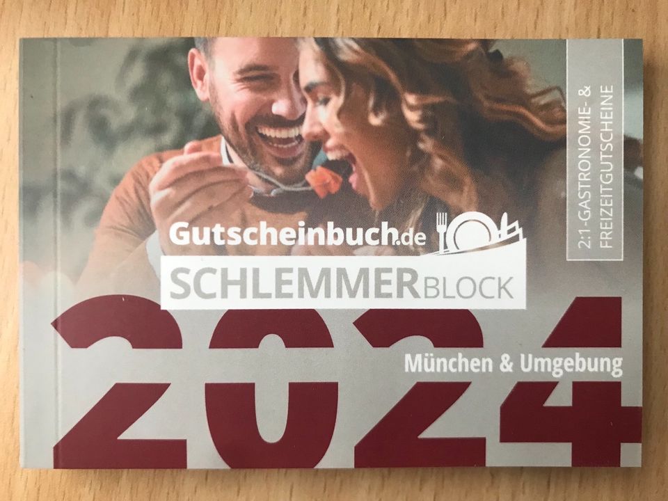 Schlemmerblock München 2024  **neu u. unbenutzt* + Überraschung in Augsburg