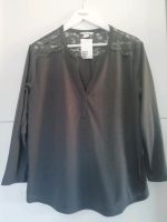 NEU! H&M, Gr. L, schickes Shirt, Spitze, dunkelgrau - TOP Nordrhein-Westfalen - Schwelm Vorschau