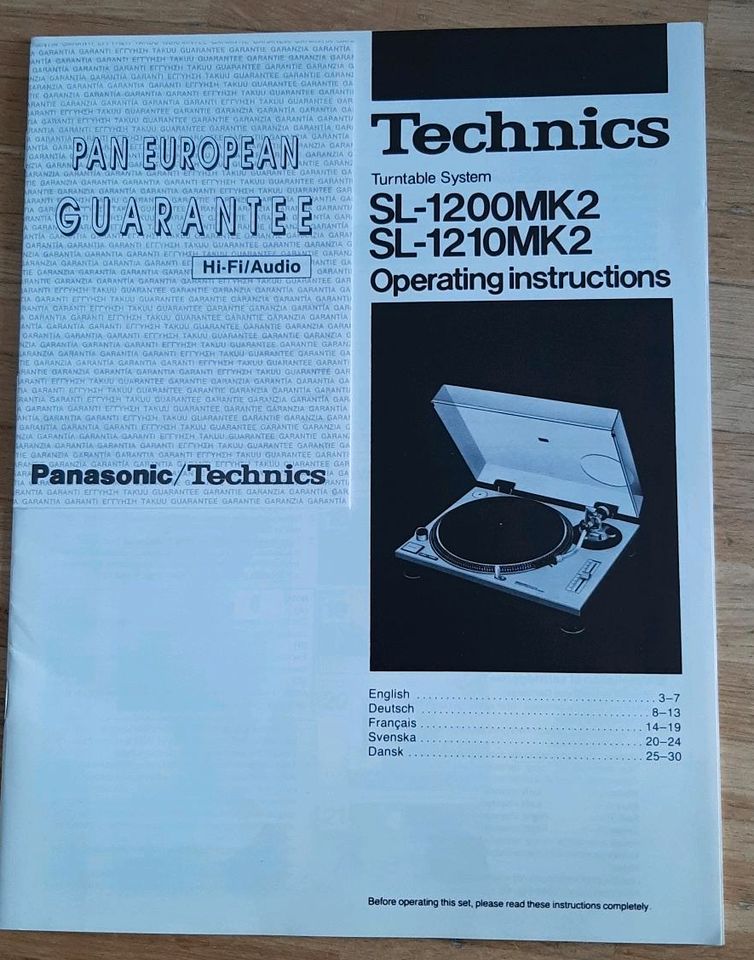 2 Technics SL-1200 MK II Plattenspieler, Top Zustand in München