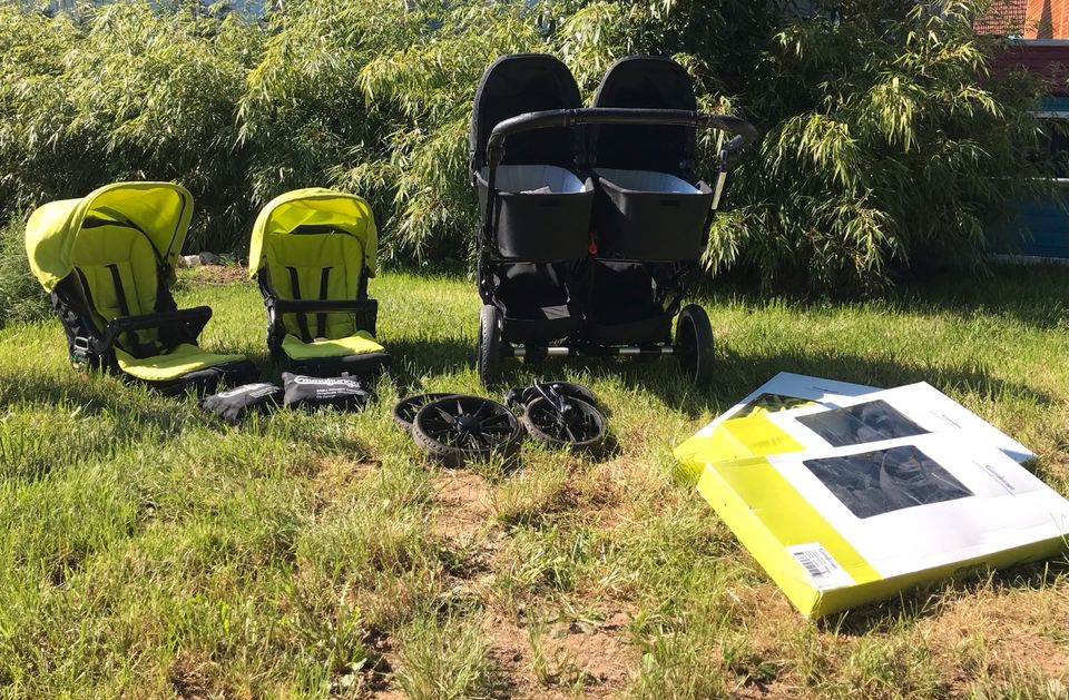 Kinderwagen Zwillinge, Geschwisterwagen Emmaljunga, Double Viking in Eppingen