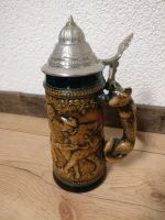 Gerz Gerzit Vintage Bierkrug Jagd-Motiv Baden-Württemberg - Obermarchtal Vorschau