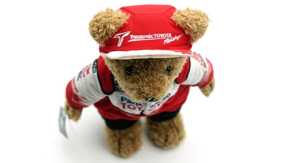 Teddybär Panasonic Toyota Racing ca. 30 cm Formel 1 Sparco etc. in Gefrees