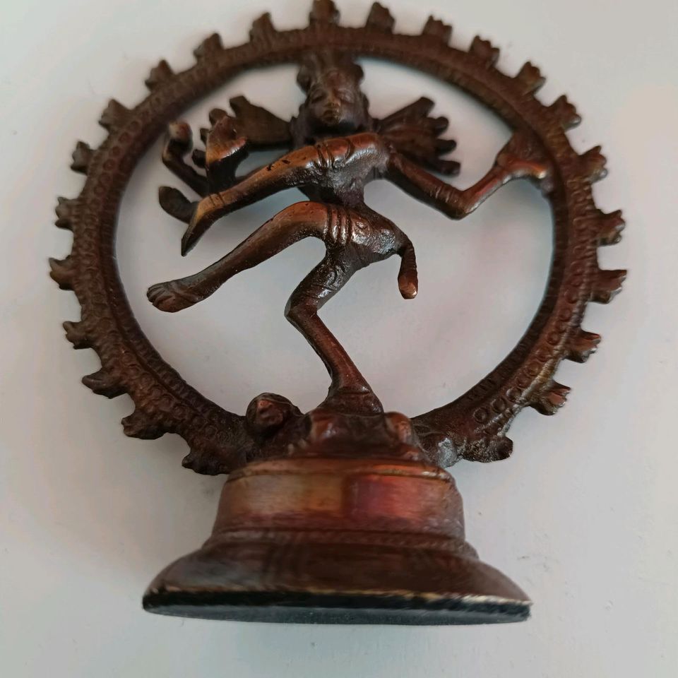 Antik Messing Gott Shiva Nataraja Idol Figur in Iserlohn