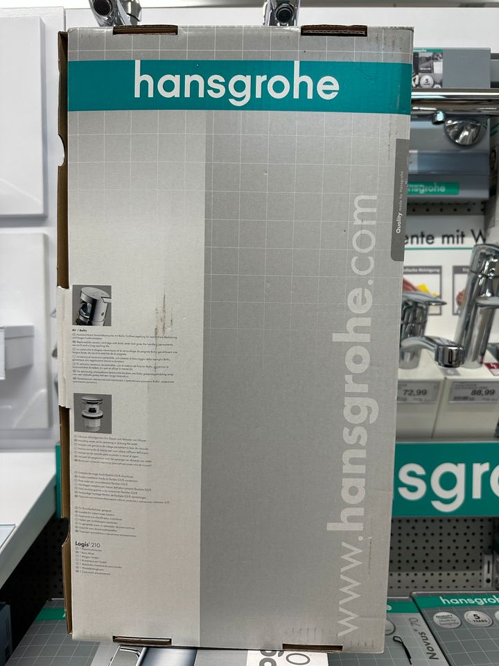 Waschtischmischer hansgrohe Logis 71130000 chrom inkl. Ablaufgarn in Rahden