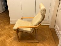 Ikea Sessel " POÄNG " Lederbezug  in Cremeweiß – guter Zustand - Pankow - Prenzlauer Berg Vorschau
