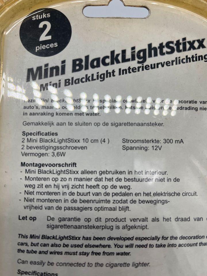 Schwarzlicht UV Licht Röhren Tuning Innenbeleuchtung neu in Ruhmannsfelden
