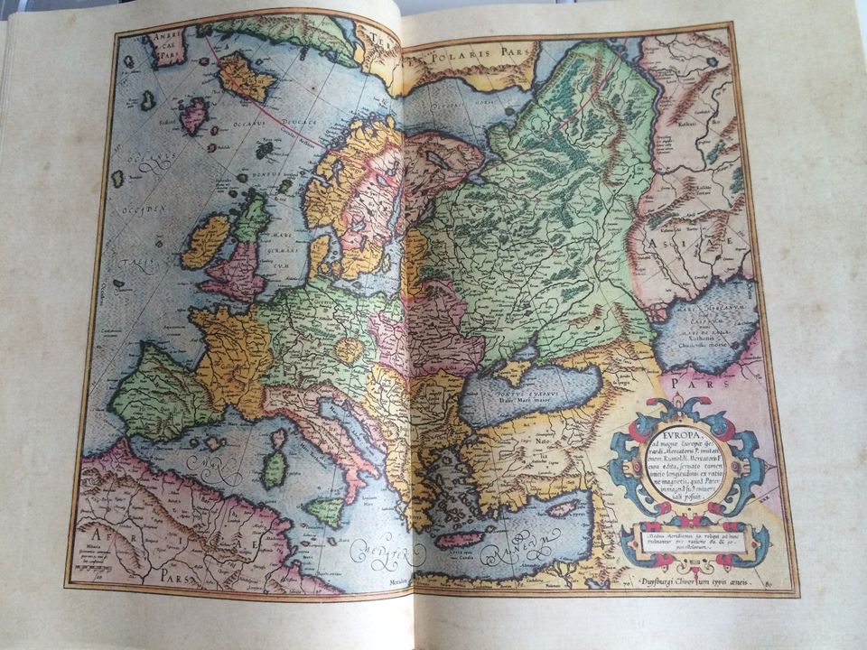 Gerardus Mercator:  Atlas 1595. -  Faksimile  (Ldr) in Geist