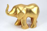 Elefant Figur Skulptur vergoldet 24K Tierfigur Gold Thüringen - Kammerforst Vorschau