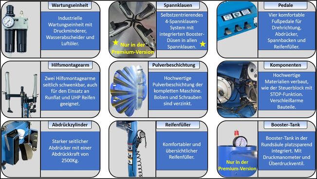 Profi Starterpaket Auswuchtmaschine und Montiermaschine in Ludwigsau