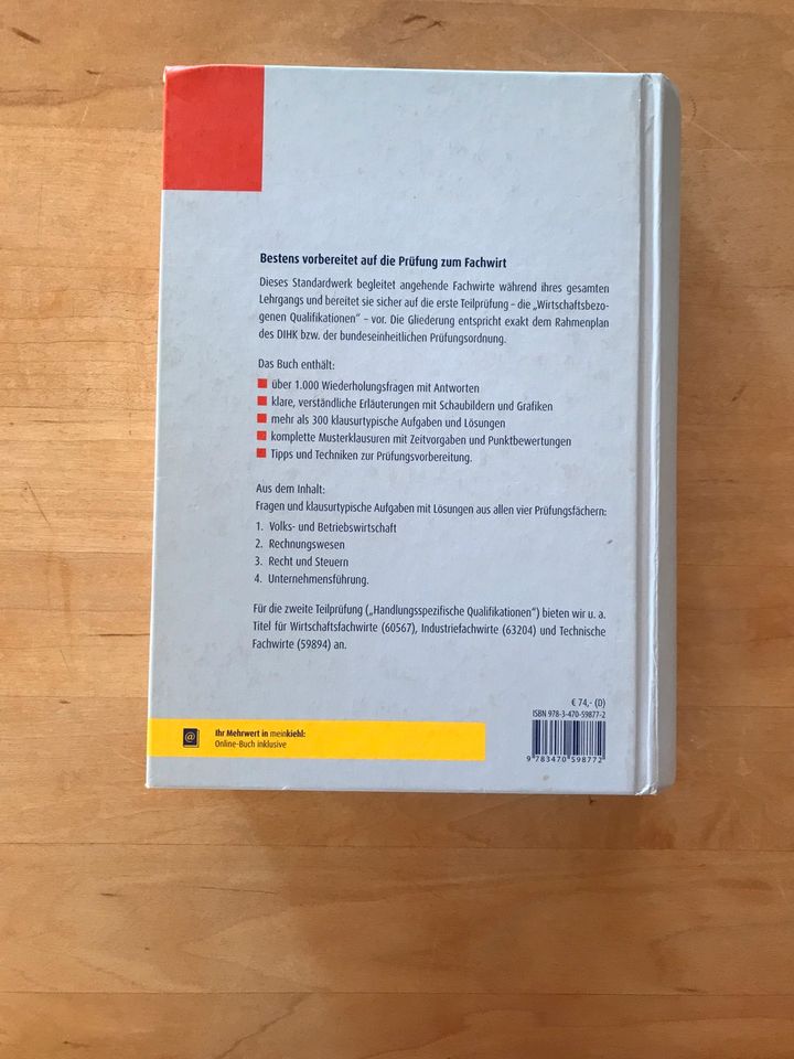 Kiehl Verlag Technischer Fachwirt WBQ inkl. Versand in Egweil