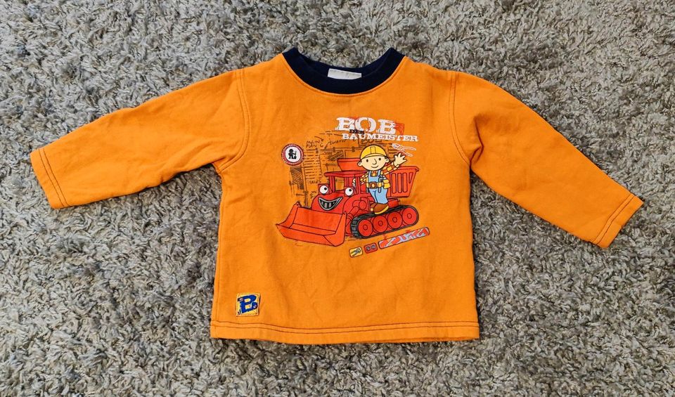 Pullover orange "Bob, der Baumeister" Gr. 92 in Schaafheim