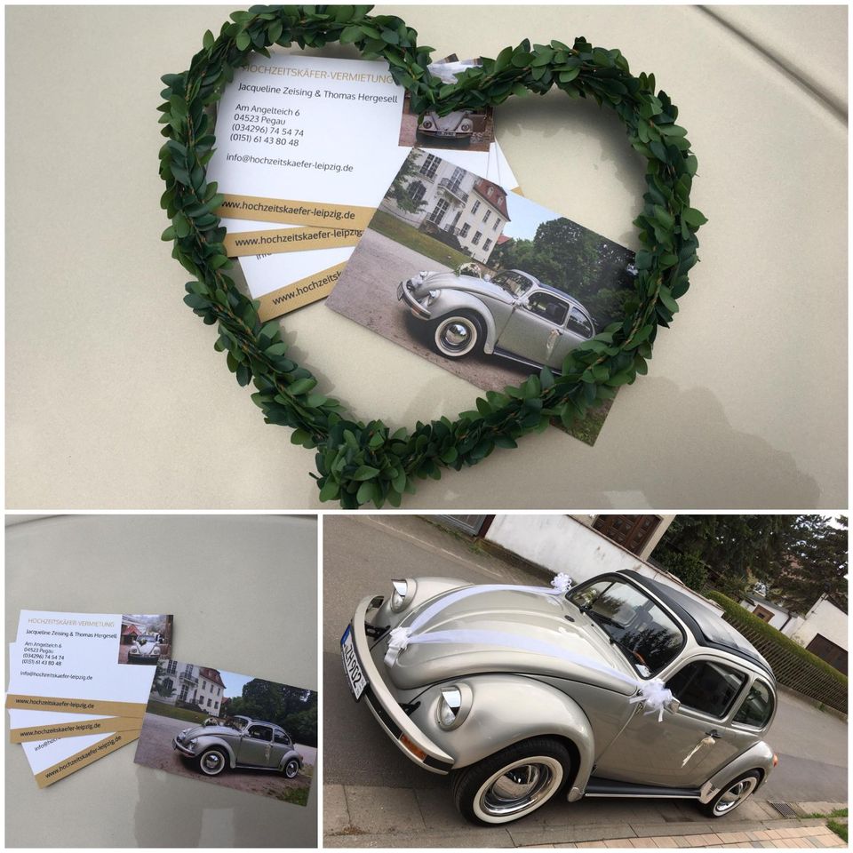 Hochzeitsauto Vermietung, Hochzeitskäfer Vermietung, VW Käfer in Pegau