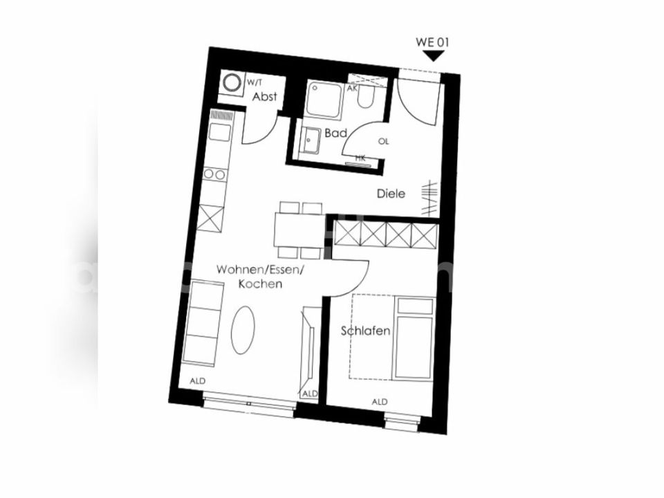 [TAUSCHWOHNUNG] Zentrale 2-Zimmer Wohnung im schönen Ehrenfeld in Köln