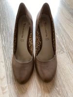 Tamaris Pumps High Heels beige nude braun Glattleder Größe 42 Saarland - Wallerfangen Vorschau