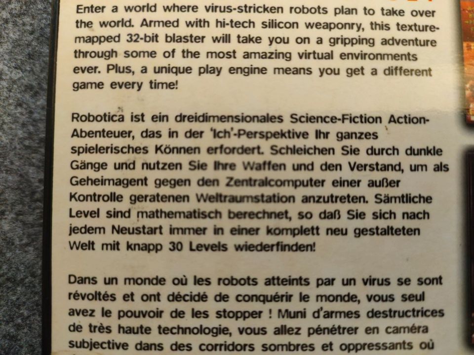 ROBOTICA Cybernation Revolt SEGA SATURN PAL Spiel OVP in Pfaffenhofen a.d. Ilm