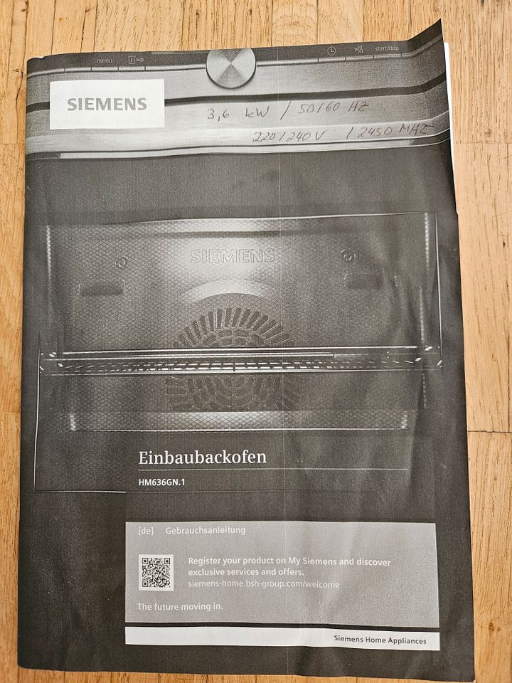 Siemens Einbaubackofen HM636GN.1 in Potsdam