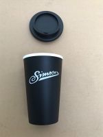 Simson S50 S51 Fan Thermobecher Becher Kaffee Tee Schwarz Deckel Sachsen-Anhalt - Calbe (Saale) Vorschau