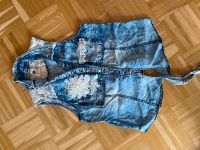 Jeans Bluse mit Spitze zum Knoten Gr. 36 Bonn - Beuel Vorschau