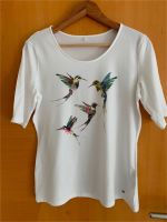 Weißes Shirt mit Kolibries von Gerry Weber Gr.40 München - Hadern Vorschau