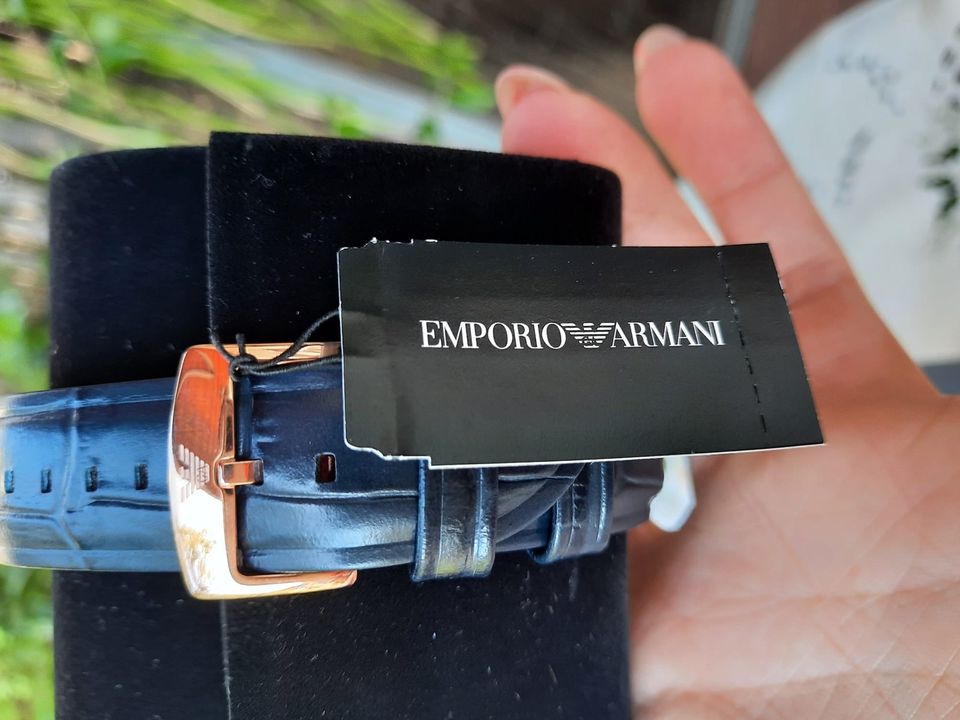 Herren Leder Armbanduhr EMPORIO ARMANI Neu in Bochum