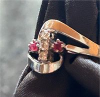 Weißgold 585 Diamanten Rubinen Ring, Massiv Hessen - Dillenburg Vorschau