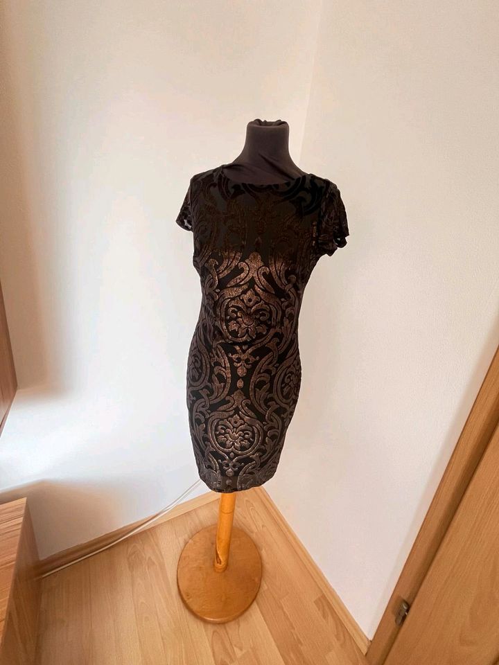 Bodyflirt Damen Kleid Gr 34 schwarz braun wie neu in Weiden (Oberpfalz)