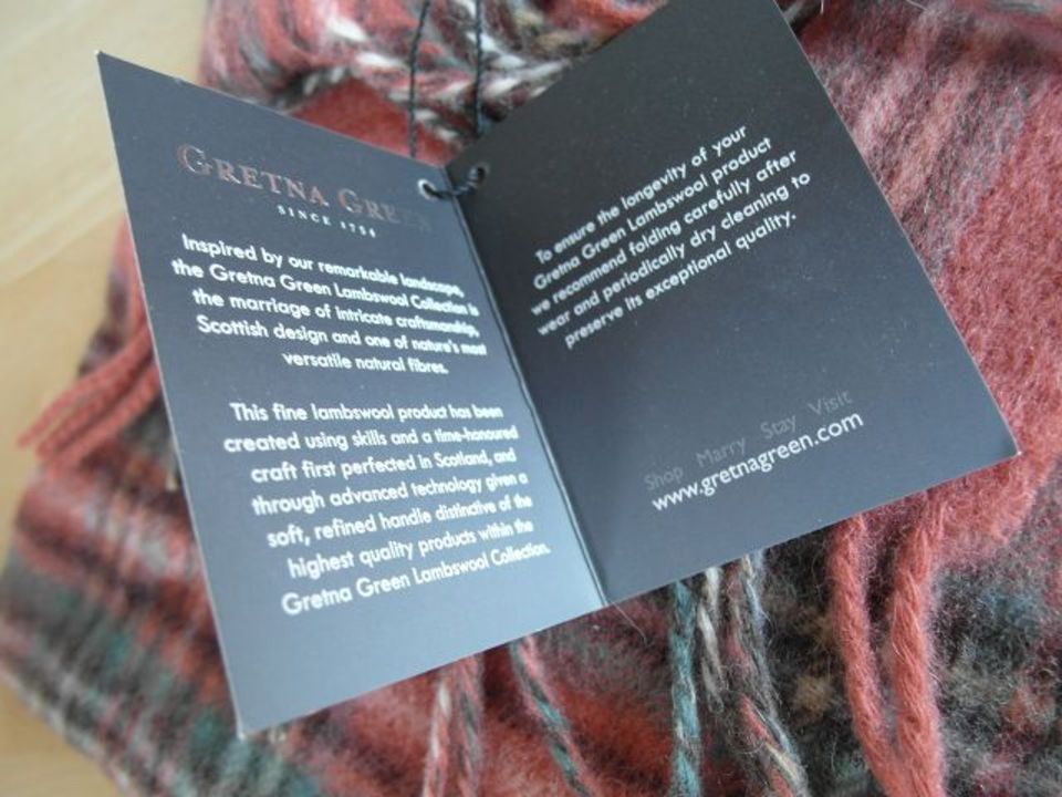 GRETNA GREEN 100% Lambswool Schal neu m. Etikett Lammwolle in Recklinghausen