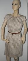 *COMMA*schönes Da.Sommer Kleid kurzarm Taupe/ Weiß Punkte Gr.38 Bayern - Velden Vorschau