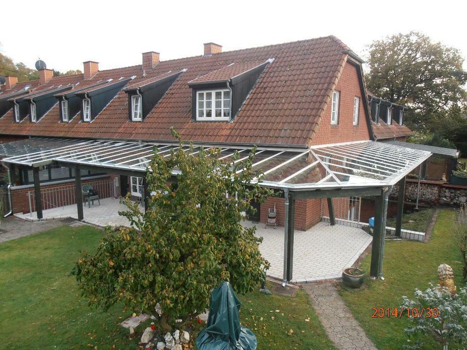 Terrassenüberdachung  6 x 4 m in Holz und Glas mit Montage in Bergisch Gladbach