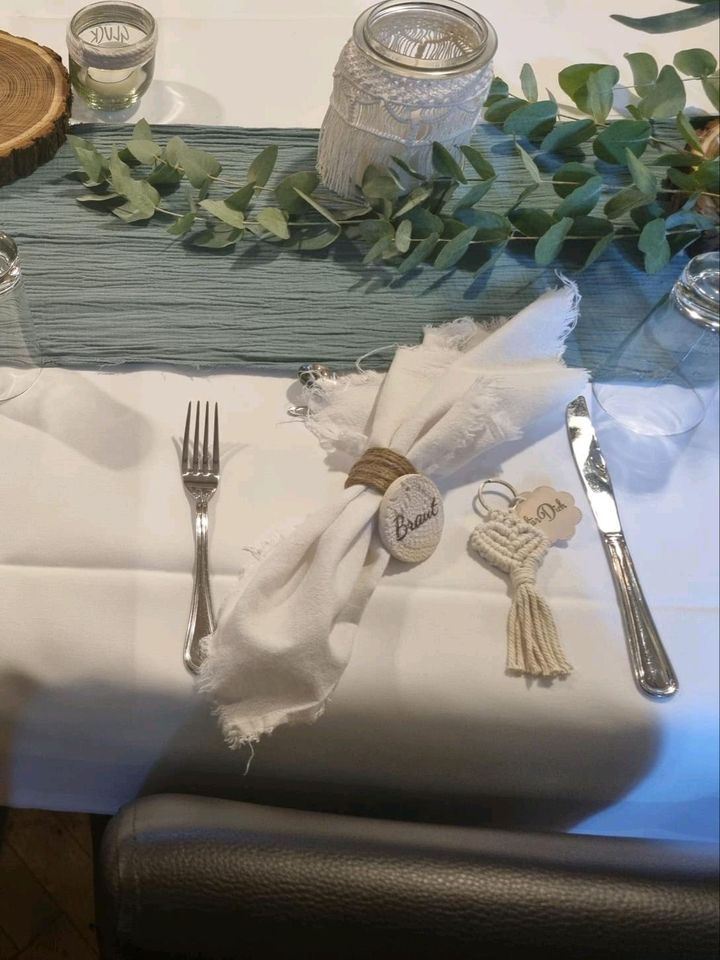 Tischläufer Musselin Deko Hochzeit in Jüchen