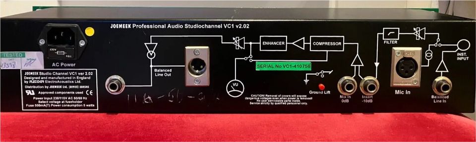 Joemeek Joe Meek VC1 mic Preamp & Compressor in Au