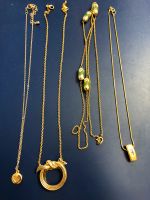 4 Ketten - Modeschmuck - goldfarben - Paket 5,00€ Bayern - Goldbach Vorschau