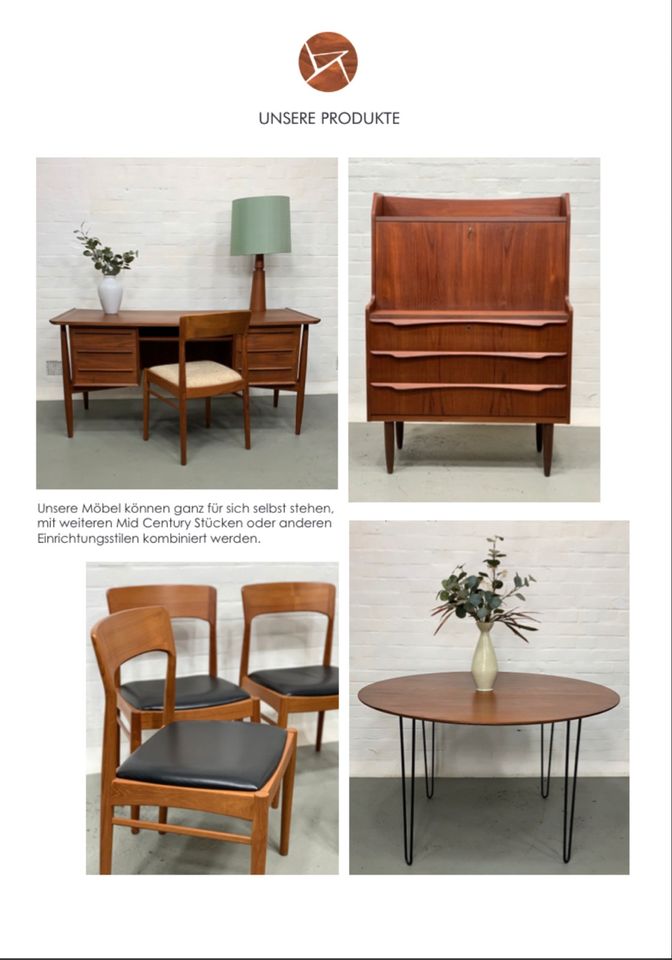 ◤ Teakholz Sideboard von Axel Christensen für Aco Møbler mid Century lowboard Retro Kommode Danish Schrank Dänisch Design 50er 60er 70er Teak Anrichte Highboard schubladenkommode Fernseher antik in Berlin