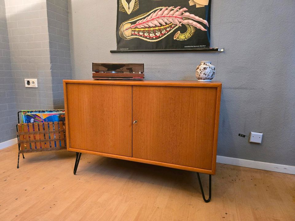 Teak Sideboard Kommode TV Schrank 70er Vintage WK Möbel Retro in Hürth