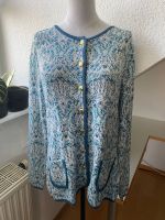 Weiss silber türkis blau Alfredo Pauly Pullover Strickjacke 42 XL Bayern - Attenkirchen Vorschau