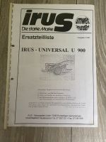 Irus Einachser U900 Ersatzteilliste Nordrhein-Westfalen - Niederkassel Vorschau