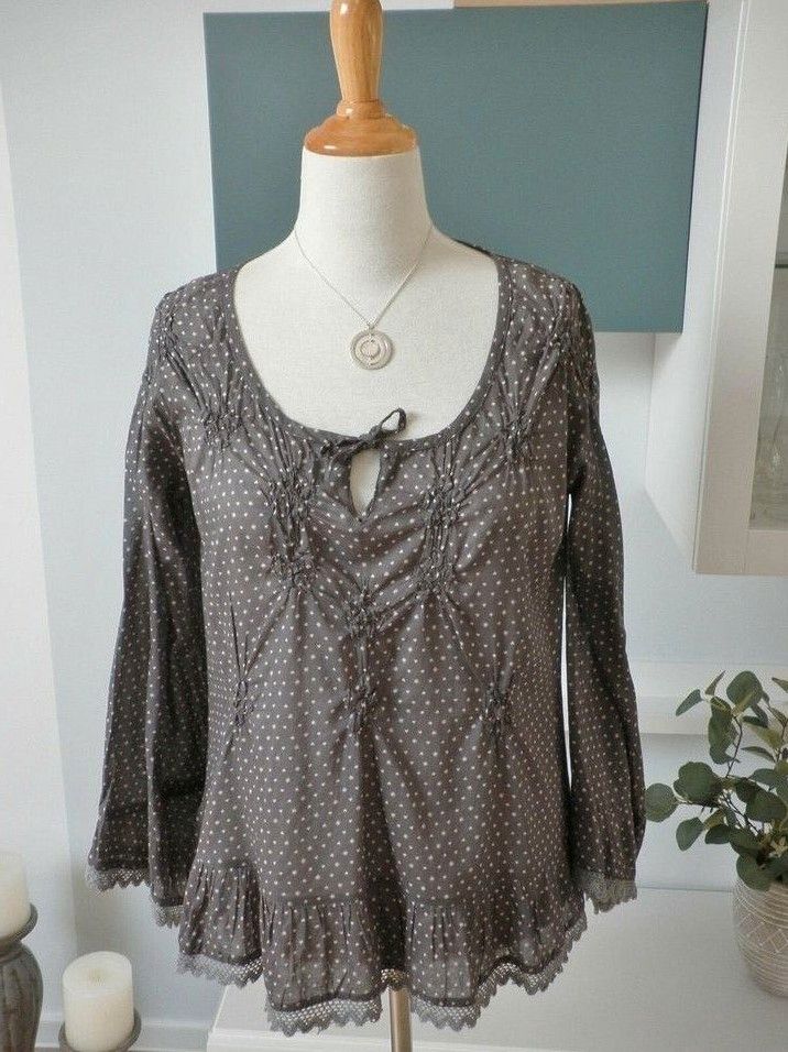 Cream Impressionen Bluse Tunika grau weiß Gr.38 M NEU NP60€ in Üxheim