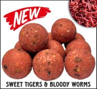 5Kg Sweet Tiger & Bloody Worms Boilies, Bait, fox, Karpfen, Carp Niedersachsen - Uplengen Vorschau