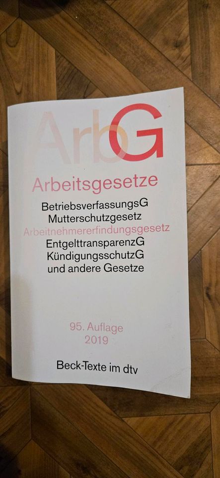 Arbeitsgesetze Buch 95. Auflage 2019 in Dortmund