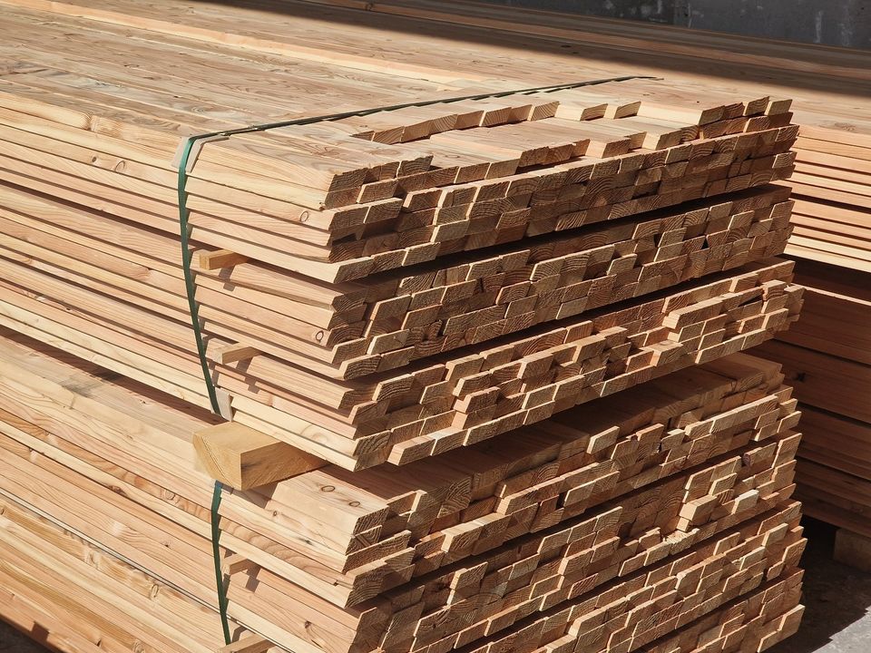 Rhombusleisten, Rautenleisten, Lärche, Holzleisten, A-Ware, in Breitscheid