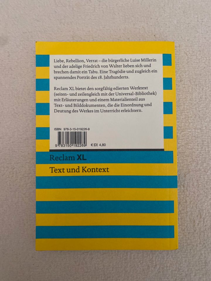 Buch "Kabale und Liebe" von Friedrich Schiller in Magdeburg
